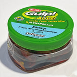 Berkley Gulp! Alive! Shrimp Fishing Bait, 3 Inch, New Penny/Chartreuse, Rechargeable Scented Soft Plastic Shrimp, Saltwater Fishing Lure, Pint Bucket 12117-1240016