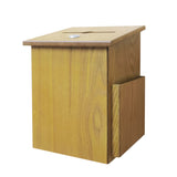 7.6X7.3X9.4" Wall Mounted Wooden Box For Suggestions, Charity, and Fundraising 12151