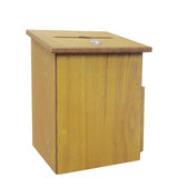 7.6X7.3X9.4" Wall Mounted Wooden Box For Suggestions, Charity, and Fundraising 12151