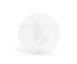 Praying hands with cross logo sign wall mount 12152