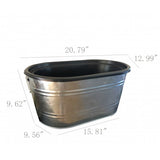 Beverage Ice Tub Galvanized Metal Party Ice Bucket Champane Soda Beer Ice Tub
