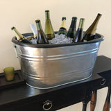 Beverage Ice Tub Galvanized Metal Party Ice Bucket Champane Soda Beer Ice Tub