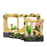 Aquarium Decoration, Simulation Resin Roman Column Ruins, Fish Tank Landscape 12184-NEW COLOR