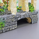 Aquarium Decoration, Simulation Resin Roman Column Ruins, Fish Tank Landscape 12184-NEW COLOR