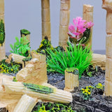 Aquarium Decoration, Simulation Resin Roman Column Ruins, Fish Tank Landscape 12184-NEW COLOR