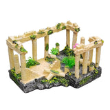 Aquarium Decoration, Simulation Resin Roman Column Ruins, Fish Tank Landscape 12184-NEW COLOR