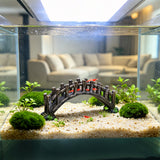 Resin Bonsai Bridge Aquarium Ornament Fish Tank Aquascape Decor Shelter 12185