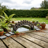 Resin Bonsai Bridge Aquarium Ornament Fish Tank Aquascape Decor Shelter 12185