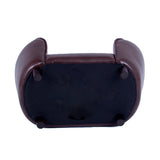 FixtureDisplays Small Pet Sofa Synthetic Leather 18 X 12 Seat Chocolate Brown for Dogs up to 18 lbs 12198