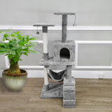 24X30X51" Cat Tree Condo Furniture Sisal Scratching Posts Platforms Hammock 12240