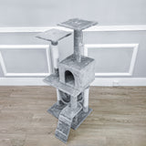 24X30X51" Cat Tree Condo Furniture Sisal Scratching Posts Platforms Hammock 12240