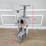 24X30X51" Cat Tree Condo Furniture Sisal Scratching Posts Platforms Hammock 12240