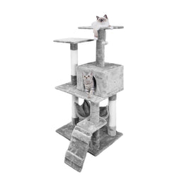 24X30X51" Cat Tree Condo Furniture Sisal Scratching Posts Platforms Hammock 12240