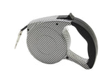 Fixture Display 16 Feet Black Retractable Belt Dog Leash, Black/Mosaic 12256