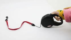 Fixture Display 22 Feet Black Retractable Belt Dog Leash, Black 12257