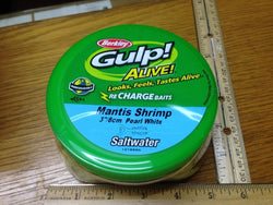 Fishing Bait: 3 inch  Mantis Shrip Pearl White Saltwater 12117