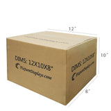 20PK 12X10X8" Shipping Box Cardboard Singlewall BF150 Mail Packaging E-Commerce 12X10X8-20PK
