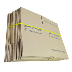 20PK 12X10X8" Shipping Box Cardboard Singlewall BF150 Mail Packaging E-Commerce 12X10X8-20PK