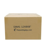 20PK 12X8X8" Shipping Box Cardboard Singlewall BF150 Mail Packaging E-Commerce 12X8X8-20PK