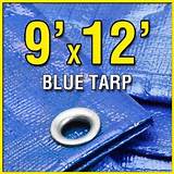 BLUE POLY TARP 12' X 14' CAMPING OUTDOORS GARAGE SHOP TARPAULIN CANVAS