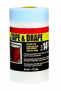 EASY MASK .6M X 22M PAINTING DROPCLOTH PRETAPED DECOR HOME CONSTRUCTION