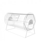 Clear Acrylic Raffle Drum Ticket Draw Casino Lottery Bingo 16X12X9DIM 9 Drum 119566