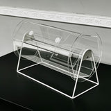 Clear Acrylic Raffle Drum Ticket Draw Casino Lottery Bingo 16X12X9DIM 9 Drum 119566