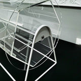 Clear Acrylic Raffle Drum Ticket Draw Casino Lottery Bingo 16X12X9DIM 9 Drum 119566