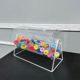 Clear Acrylic Raffle Drum Ticket Draw Casino Lottery Bingo 16X12X9DIM 9 Drum 119566