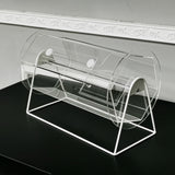 Clear Acrylic Raffle Drum Ticket Draw Casino Lottery Bingo 16X12X9DIM 9 Drum 13030