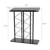 Metal Truss Podium Double Width Modern Design 13137