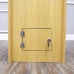 15"x 15" x 31.5",Double Lock Wood (MDF Veneer) Donation Box Tithing Box Fundraising Stand 40004