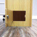 15"x 15" x 31.5",Double Lock Wood (MDF Veneer) Donation Box Tithing Box Fundraising Stand 40004