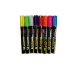 8 Multi Color Highlighter Fluorescent Liquid Marker Pen DryErase LED WHITE Board