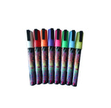 8 Multi Color Highlighter Fluorescent Liquid Marker Pen DryErase LED WHITE Board