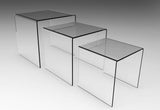 Clear/Black Riser Plexiglass Riser Lucite Acrylic Riser Display Risers rack13164 567