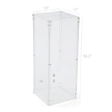 Clear Plexiglass Acrylic Donation Box Fund Raising Stand Display Tithing Box