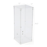 Donation Box, Clear Ghost Acrylic Floor Standing Charity Box 3488