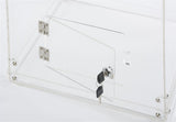 Clear Plexiglass Acrylic Donation Box Fund Raising Stand Display Tithing Box