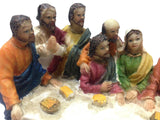 The Last Supper Figurine Jesus and Deciples Molded Sculputure 13302
