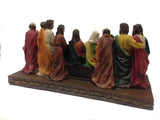 The Last Supper Figurine Jesus and Deciples Molded Sculputure 13302