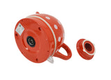 Red Ceramic Electric Kettle with White Polka Dots 1 Liter 1000 Watts 110V
