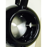 Teapot Ceramic Electric Kettle Warm Plate, Black Peony Decor, Gift, New,13583