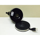 Teapot Ceramic Electric Kettle Warm Plate, Black Peony Decor, Gift, New,13583