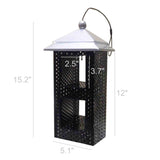 Metal Mesh Wild Bird Feeder Songbird Sunflower Seed Corn Feeder Garden Decor