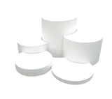 White Round Display Risers Glorifiers Jewelry Display Necklace Ring Bracelet 13795