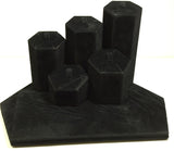 Black Velvet Wrapped Hexagon Ring Tabletop Display 13797