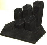 Black Velvet Wrapped Hexagon Ring Tabletop Display 13797