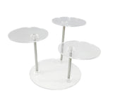 FixtureDisplays® 3-Teir Plexiglass Acrylic Stand Riser Jewelry Display Phone Stand 13801