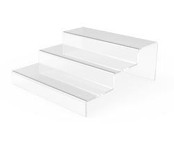 Acrylic Plexiglass Clear Tiered Riser 8.66x8.98x3.54 13803